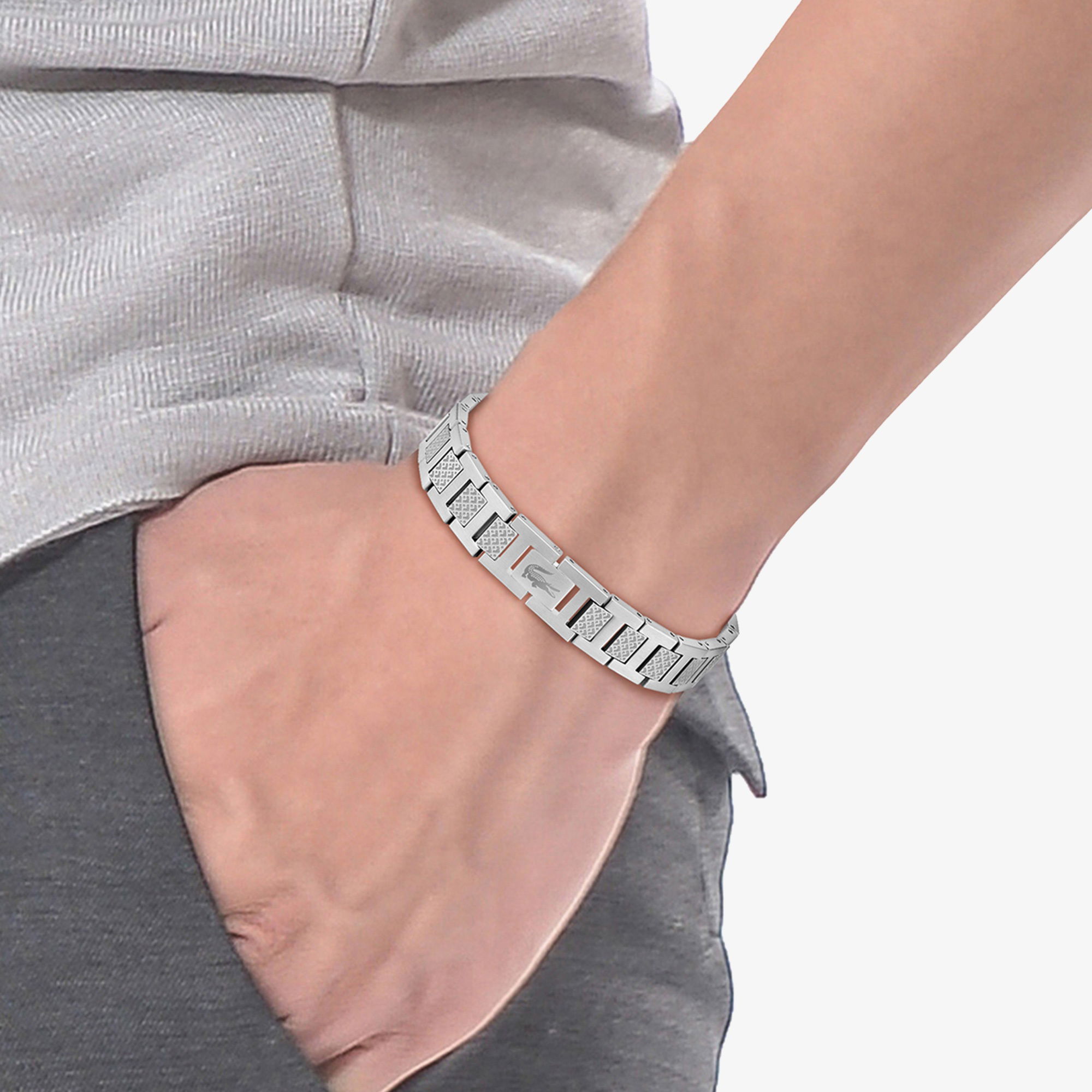 Men's Link Bracelet METROPOLE Silver